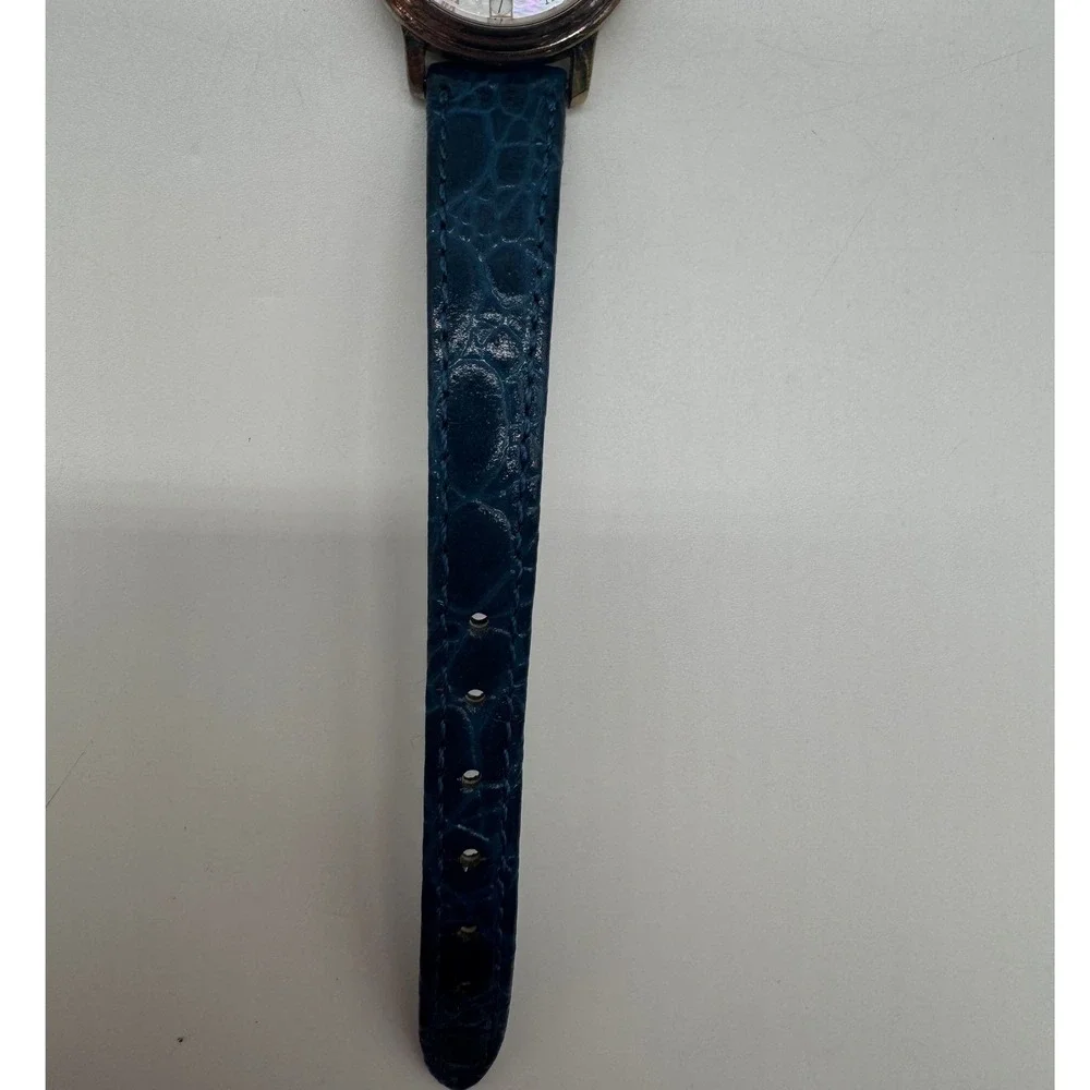 Axcess Gemstone Moon Phase Watch Blue Leather Strap Mother of Pearl parts